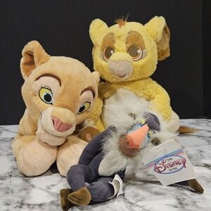 Disney Lion King Simba Nala Rafiki Plush Bundle Disney StoreParks Circle of Life